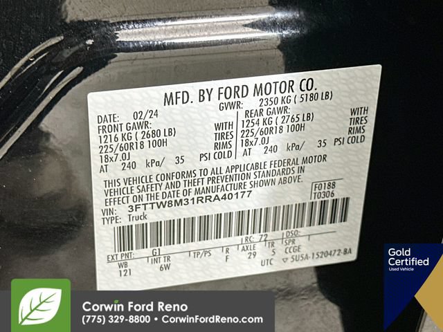 Certified 2024 Ford Maverick Lariat w/ Black Appearance Package FWD image 37