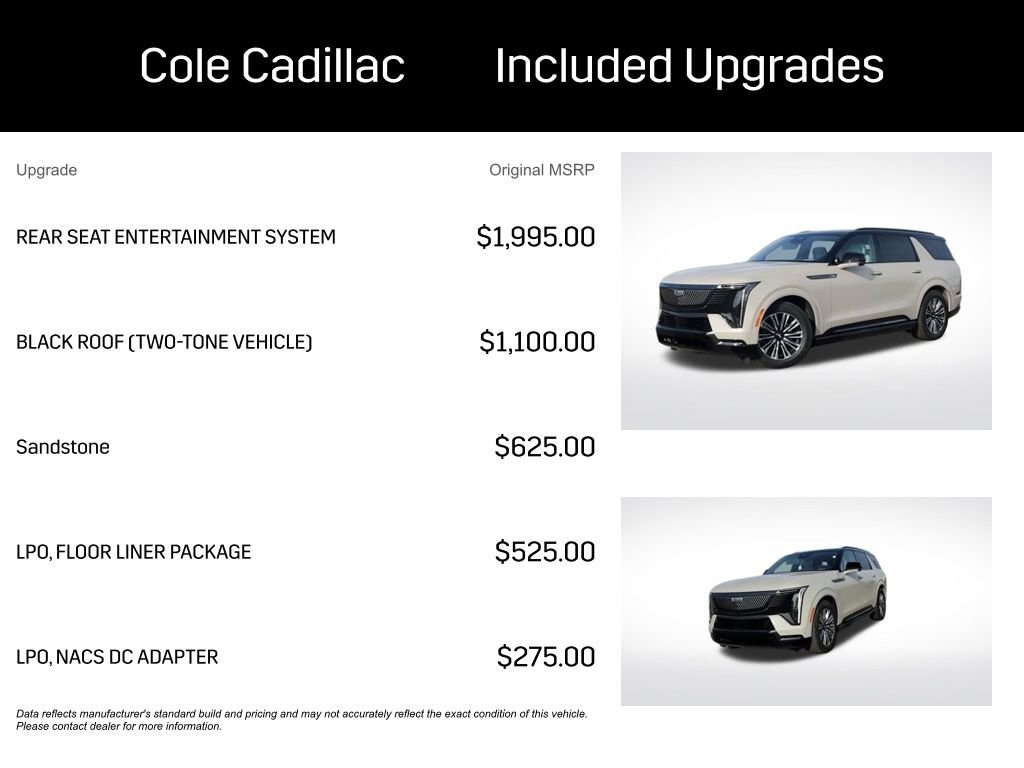 New 2026 Cadillac Escalade IQL Sport 1 w/ LPO, Floor Liner Package image 2