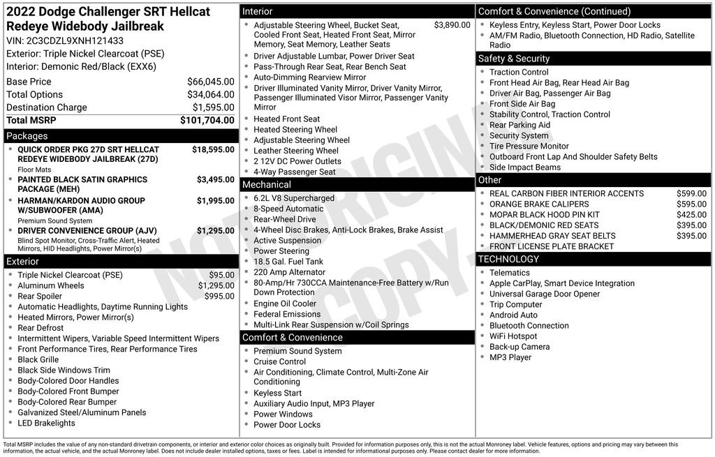 Used 2022 Dodge Challenger SRT Hellcat image 30