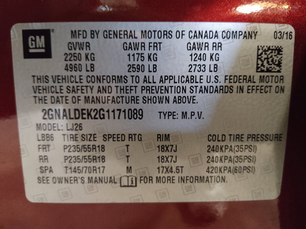 Used 2016 Chevrolet Equinox LTZ w/ Enhanced Convenience Package FWD image 33