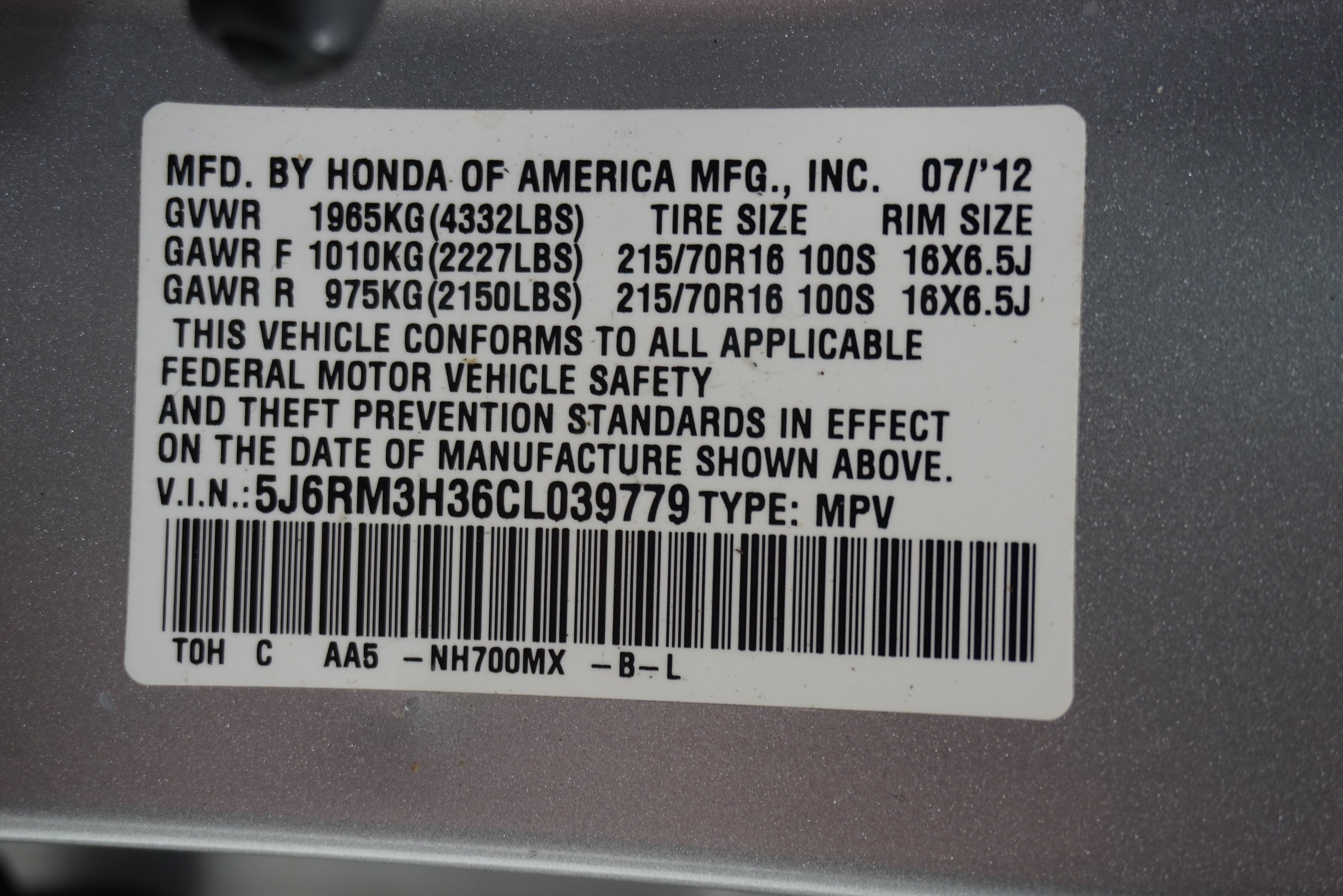 Used 2012 Honda CR-V LX image 21