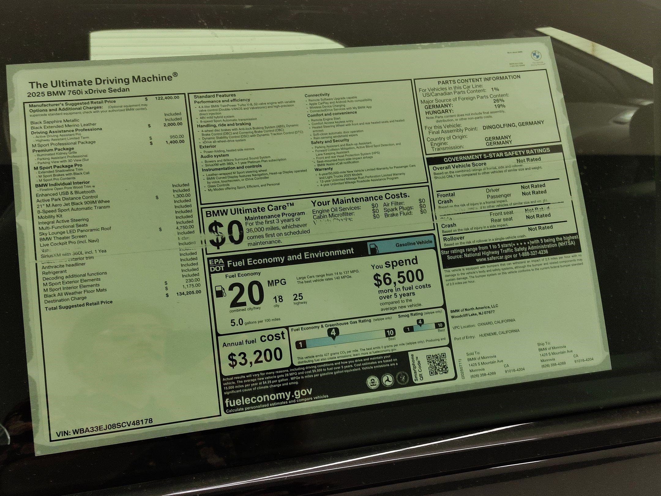 New 2025 BMW 760i xDrive image 23