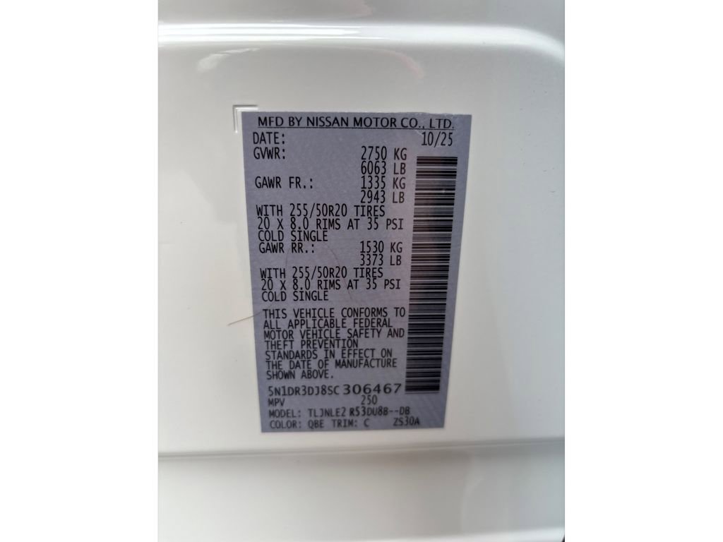 New 2025 Nissan Pathfinder Platinum w/ Cargo Package image 12