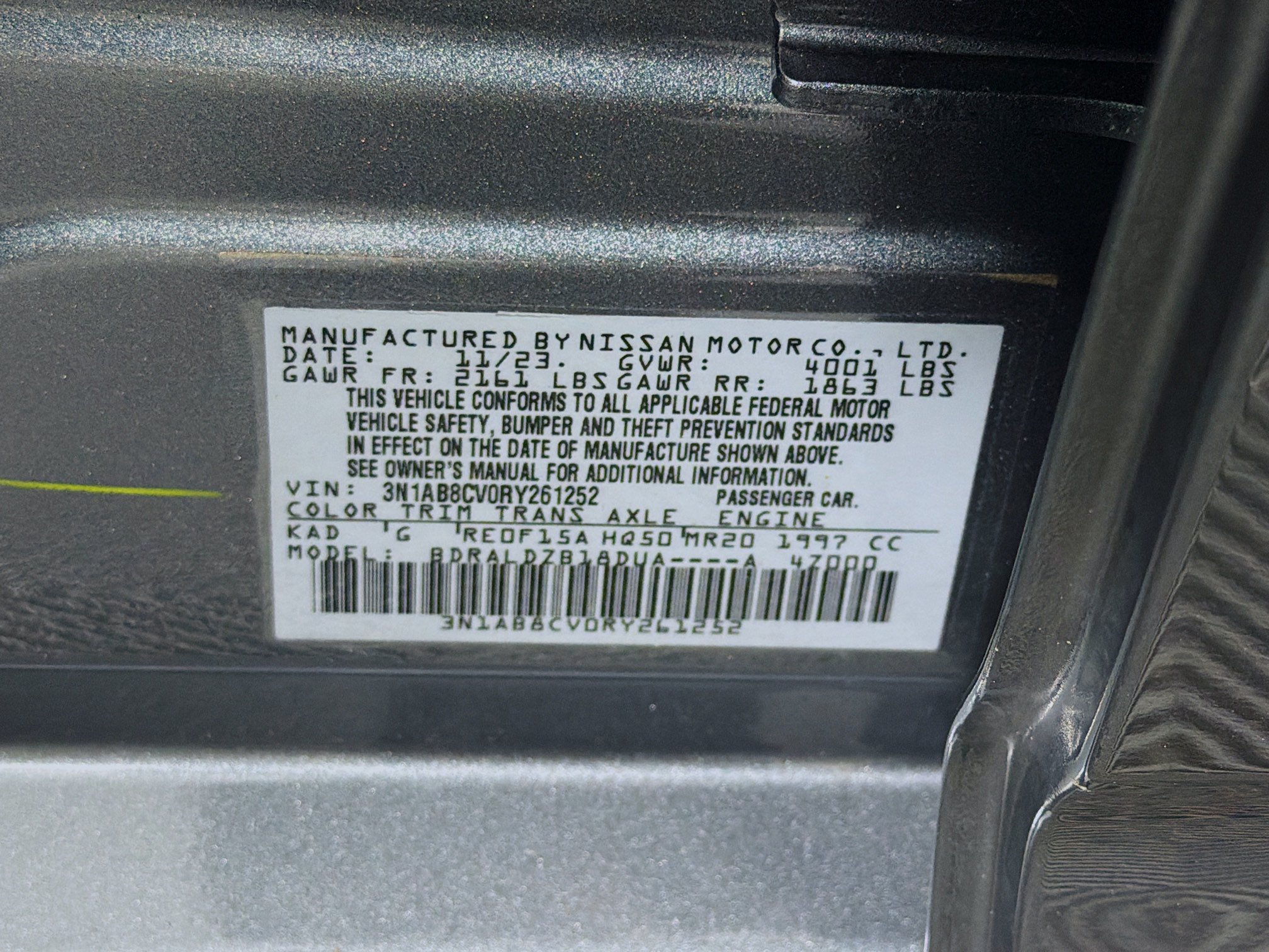 Used 2024 Nissan Sentra SV FWD image 12
