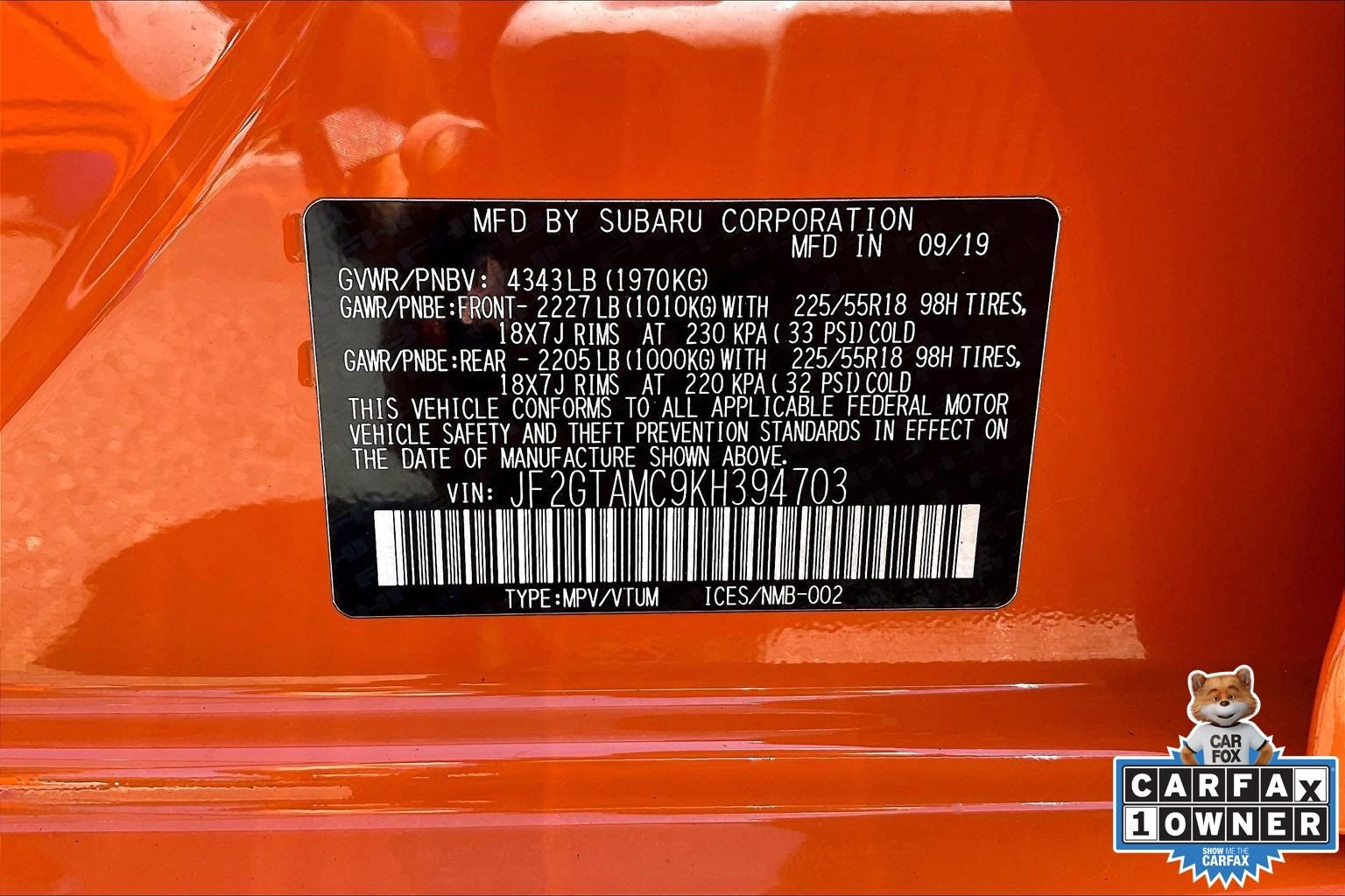 Used 2019 Subaru Crosstrek 2.0i Limited w/ Moonroof Package AWD/4WD image 32