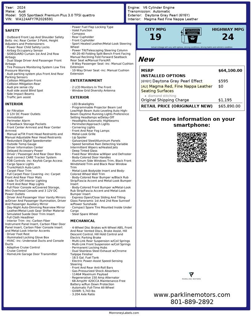 Used 2024 Audi SQ5 Premium Plus w/ Premium Plus Package image 32