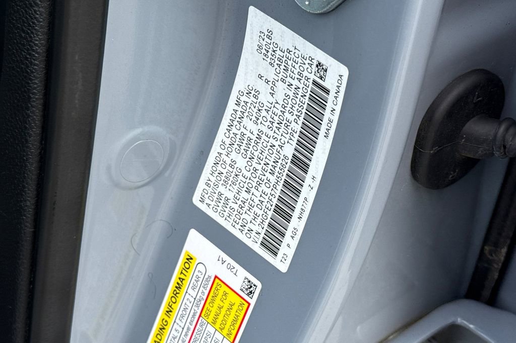 Certified 2023 Honda Civic Sport image 27