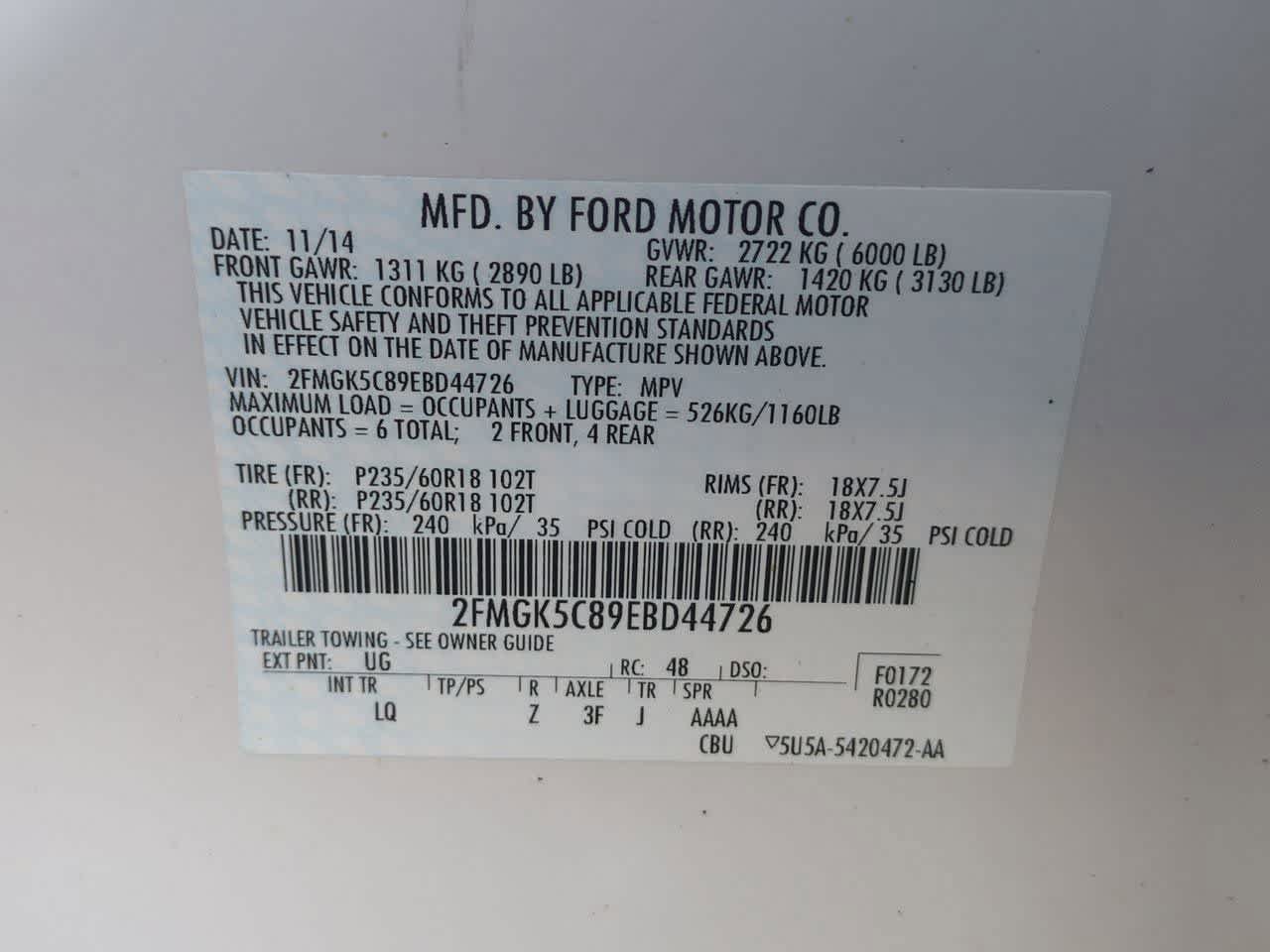Used 2014 Ford Flex SEL w/ Equipment Group 202A FWD image 35
