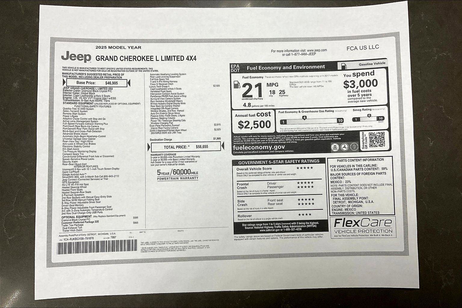 New 2025 Jeep Grand Cherokee L Limited w/ Luxury Tech Group II image 14