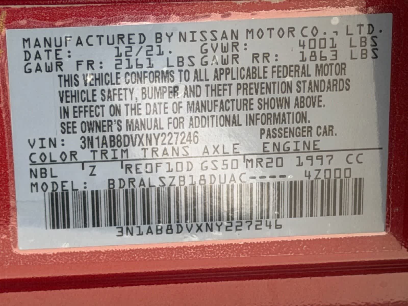 Used 2022 Nissan Sentra SR w/ SR Premium Package FWD image 28