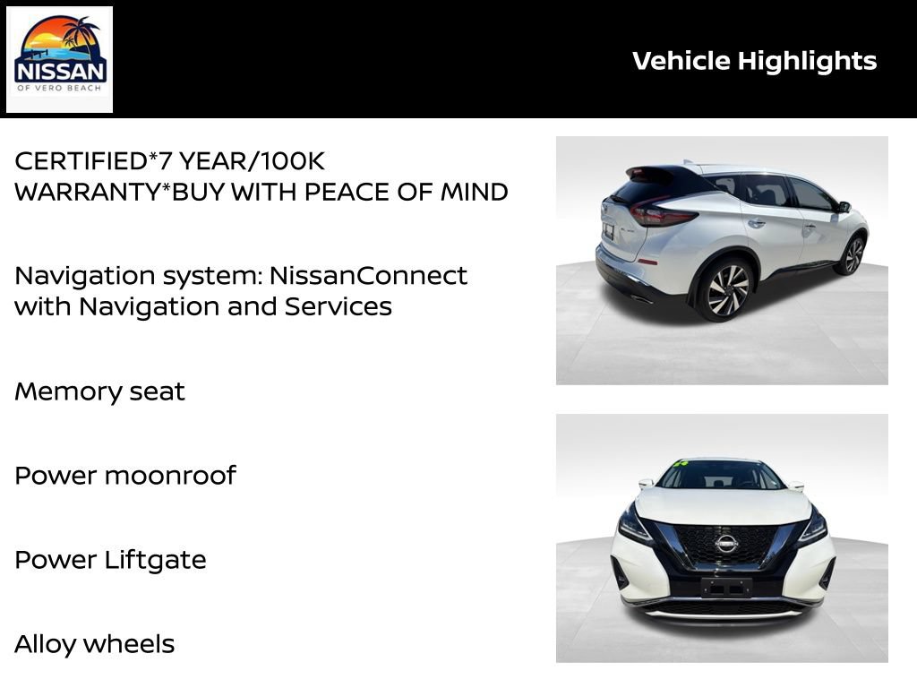 Certified 2024 Nissan Murano SL AWD/4WD image 19