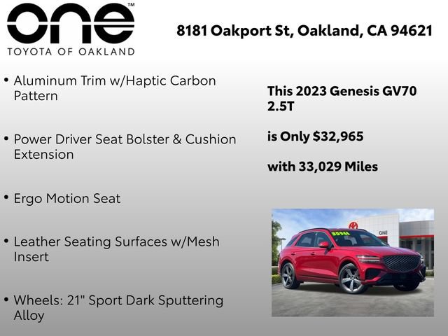 Used 2023 Genesis GV70 2.5T w/ Sport Prestige Package AWD/4WD image 17