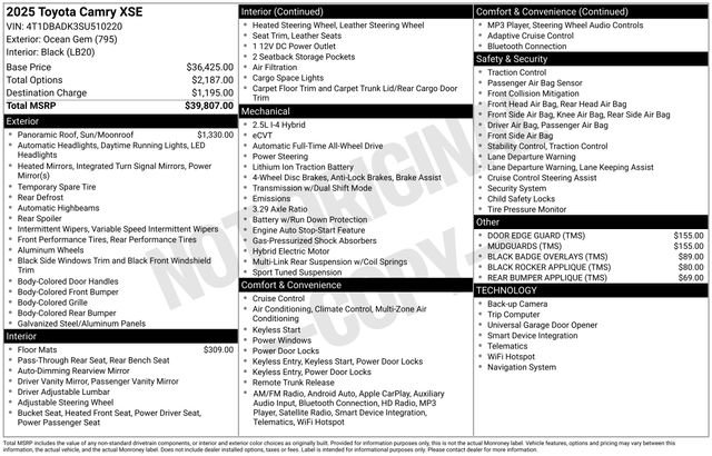 Used 2025 Toyota Camry XSE image 28