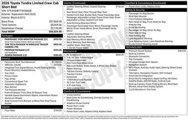 New 2026 Toyota Tundra Limited AWD/4WD image 4
