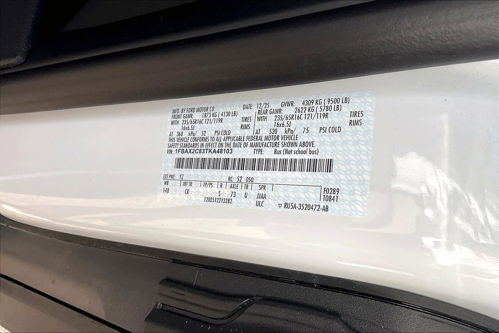 New 2026 Ford Transit 350 XL image 10