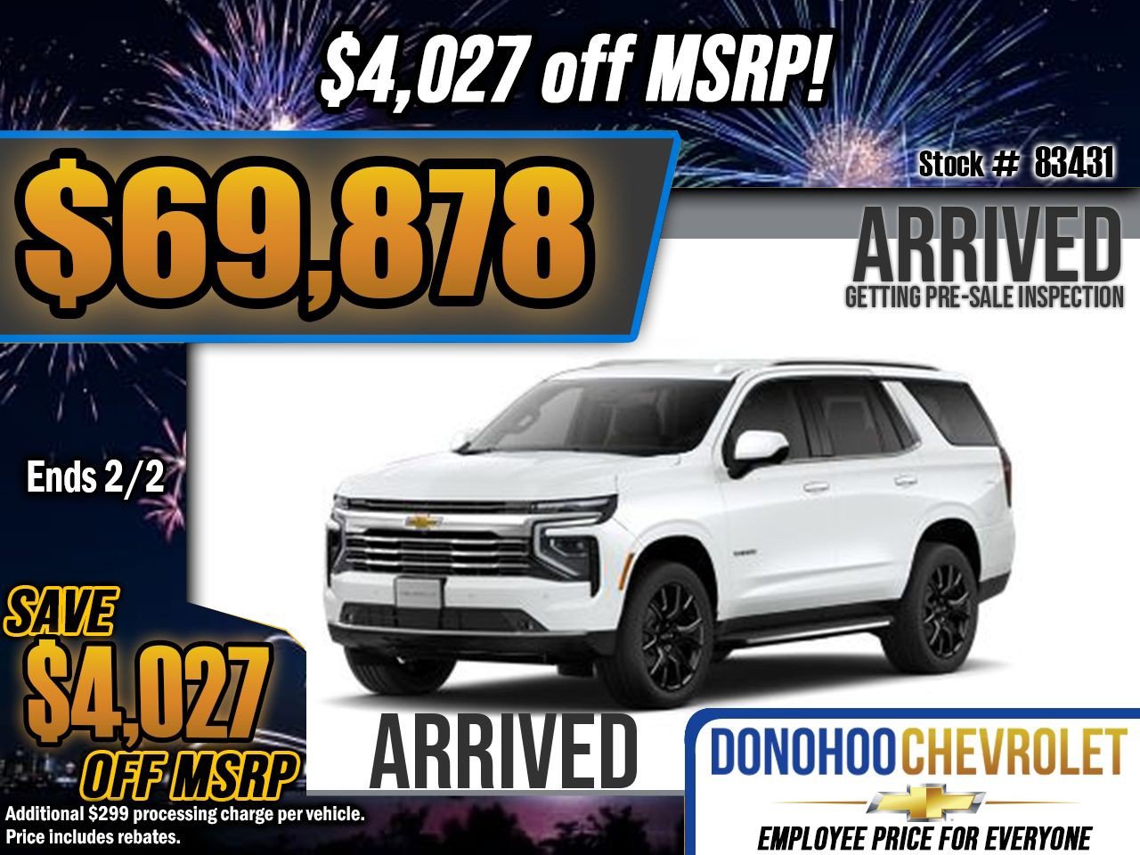 New 2026 Chevrolet Tahoe LT w/ Comfort Package