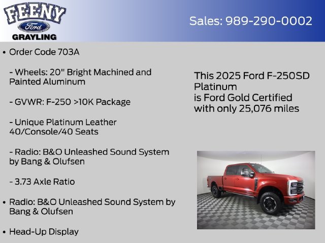 Used 2025 Ford F250 Platinum w/ Tremor Off-Road Package AWD/4WD image 14