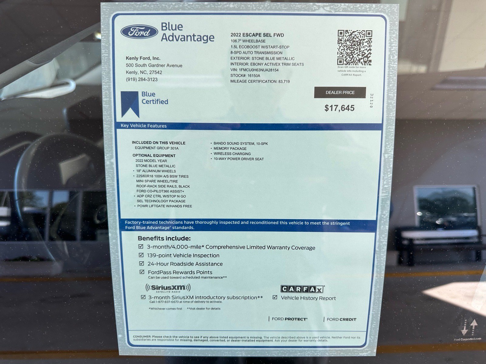 Certified 2022 Ford Escape SEL w/ Technology Package FWD image 4