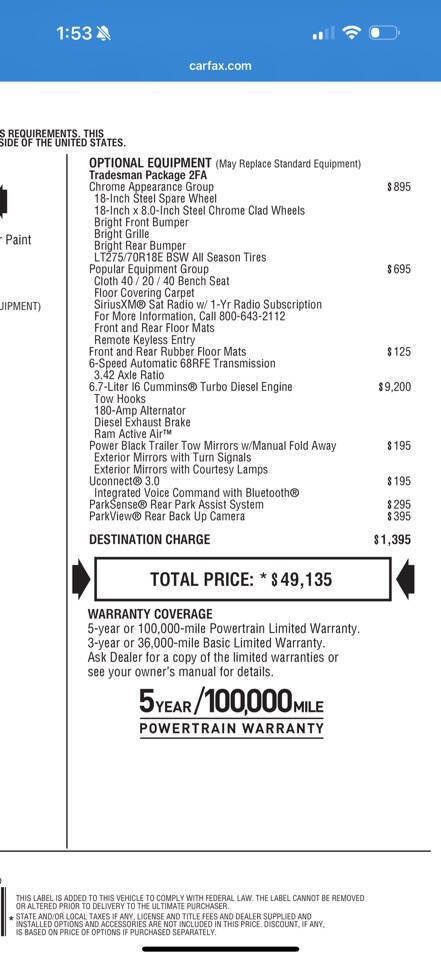 Used 2017 RAM 2500 Tradesman w/ Chrome Appearance Group image 12