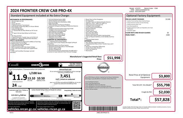 Used 2024 Nissan Frontier PRO-4X AWD/4WD image 46