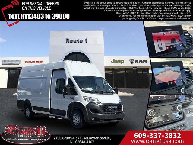 New 2024 RAM ProMaster 3500 w/ Delivery Van Package