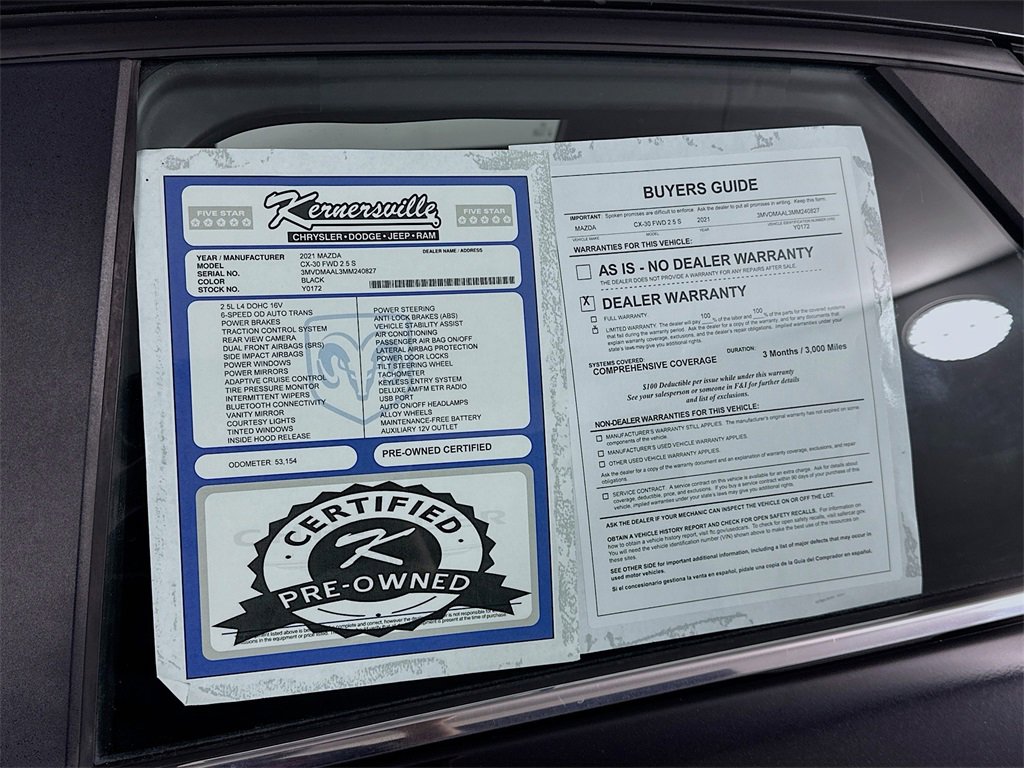 Used 2021 MAZDA CX-30 FWD 2.5 S image 36