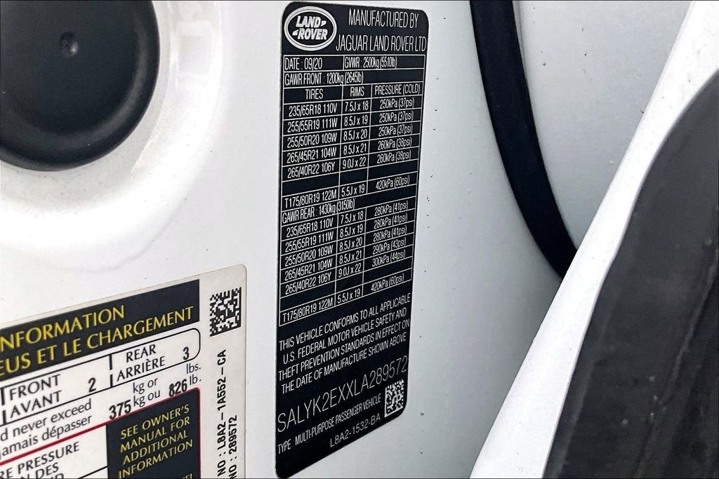 Used 2020 Land Rover Range Rover Velar R-Dynamic S image 6