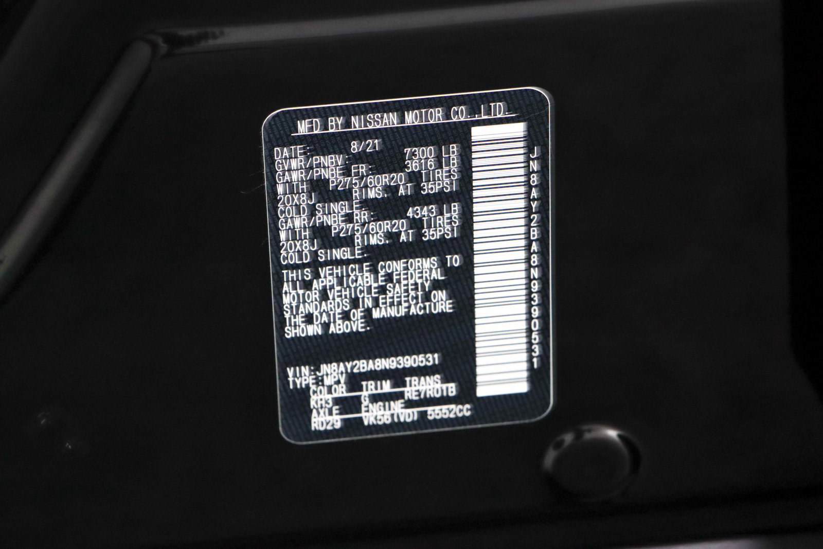 Used 2022 Nissan Armada SL w/ Captain's Chairs Package image 36