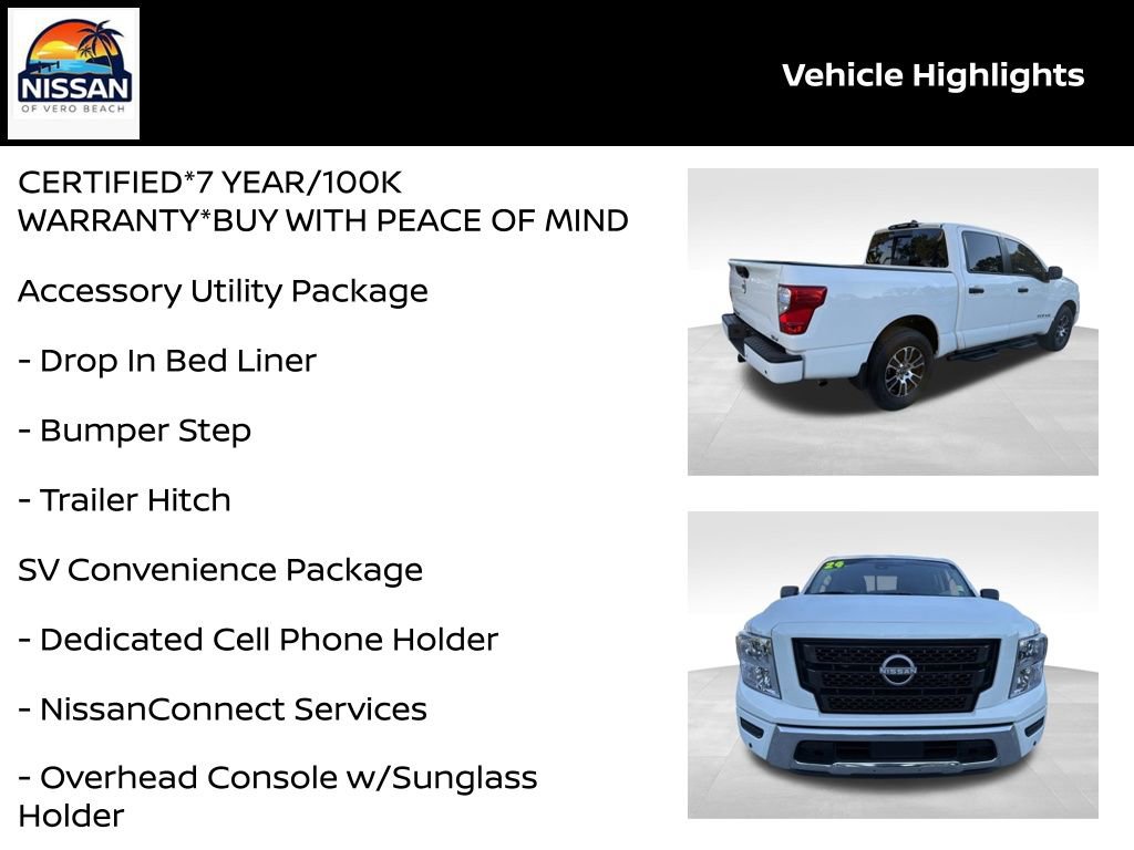 Certified 2024 Nissan Titan SV w/ SV Convenience Package image 19