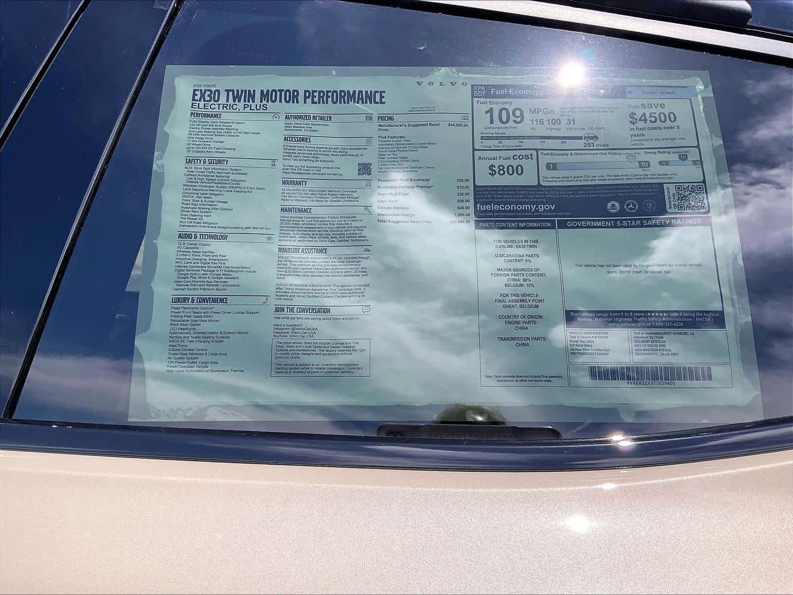 New 2026 Volvo EX30 Plus w/ Protection Package Premier AWD/4WD image 37
