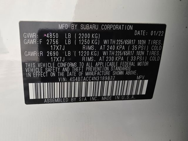 Certified 2022 Subaru Outback Premium image 43