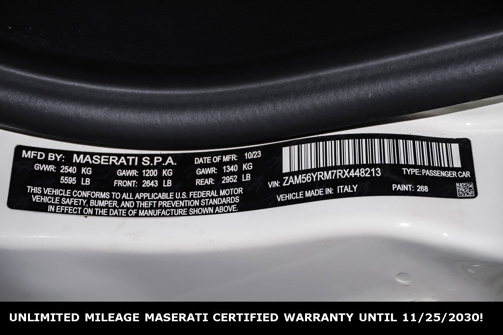 Certified 2024 Maserati Quattroporte Modena Ultima Q4 image 28