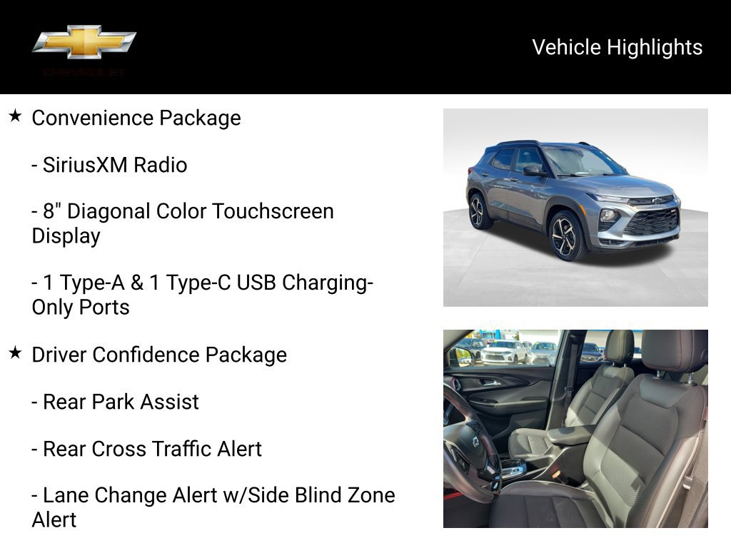 Used 2021 Chevrolet TrailBlazer RS w/ Sun and Liftgate Package AWD/4WD image 20