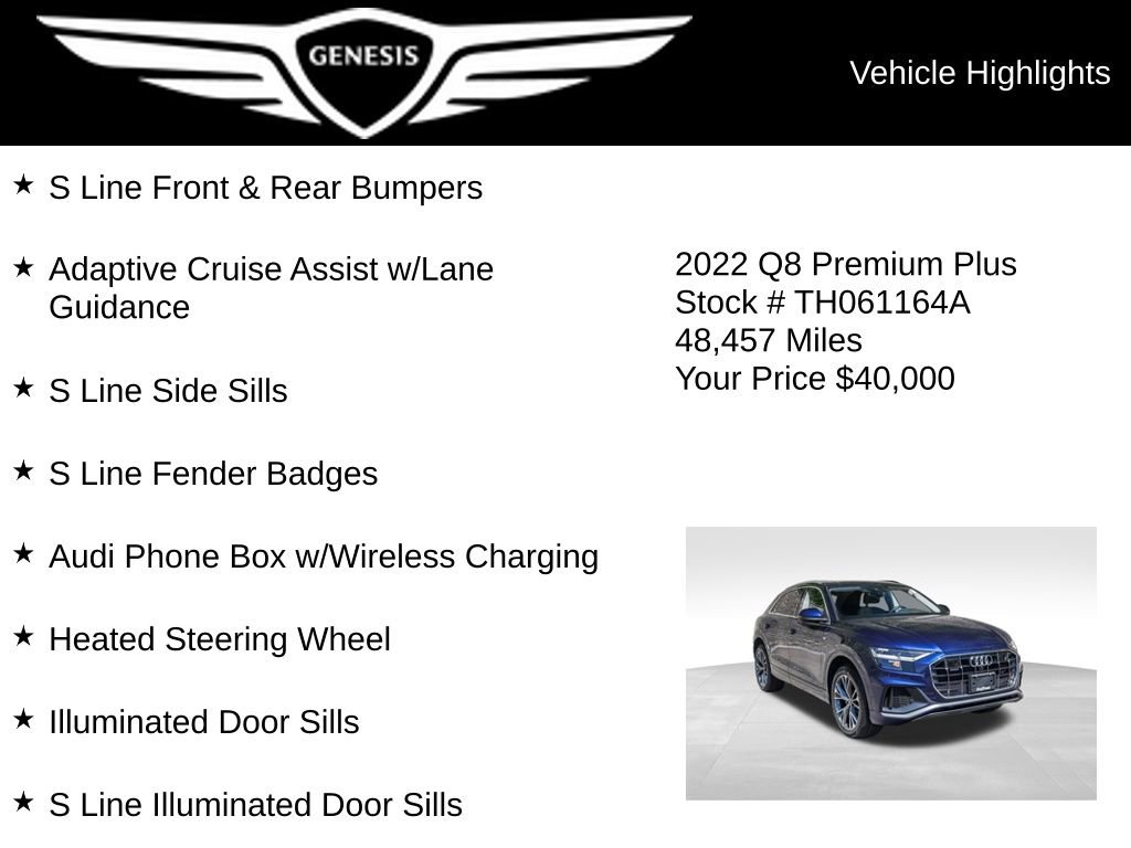 Used 2022 Audi Q8 Premium Plus AWD/4WD image 21