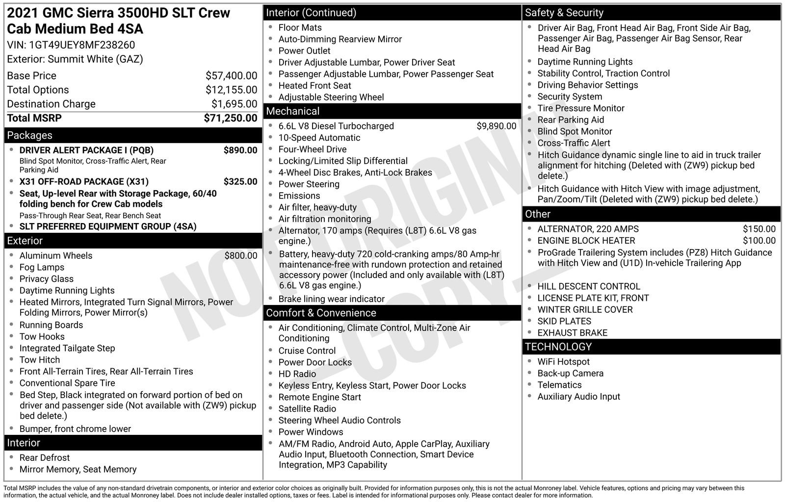 Used 2021 GMC Sierra 3500 SLT w/ Driver Alert Package I image 35