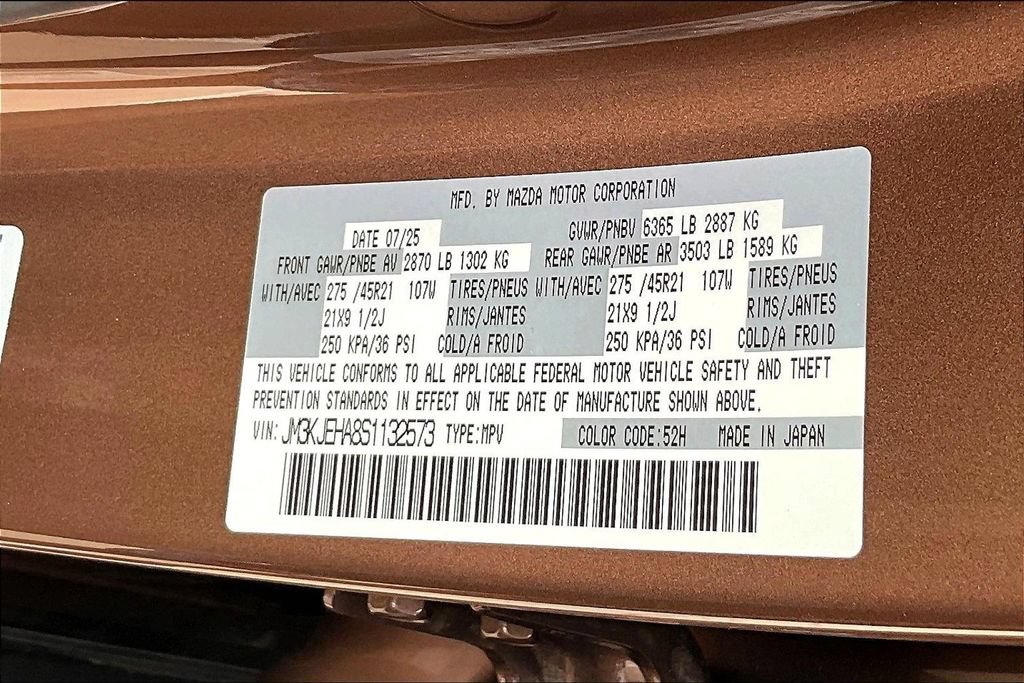 New 2025 MAZDA CX-70 Plug-In Hybrid w/ Premium Plus AWD/4WD image 9