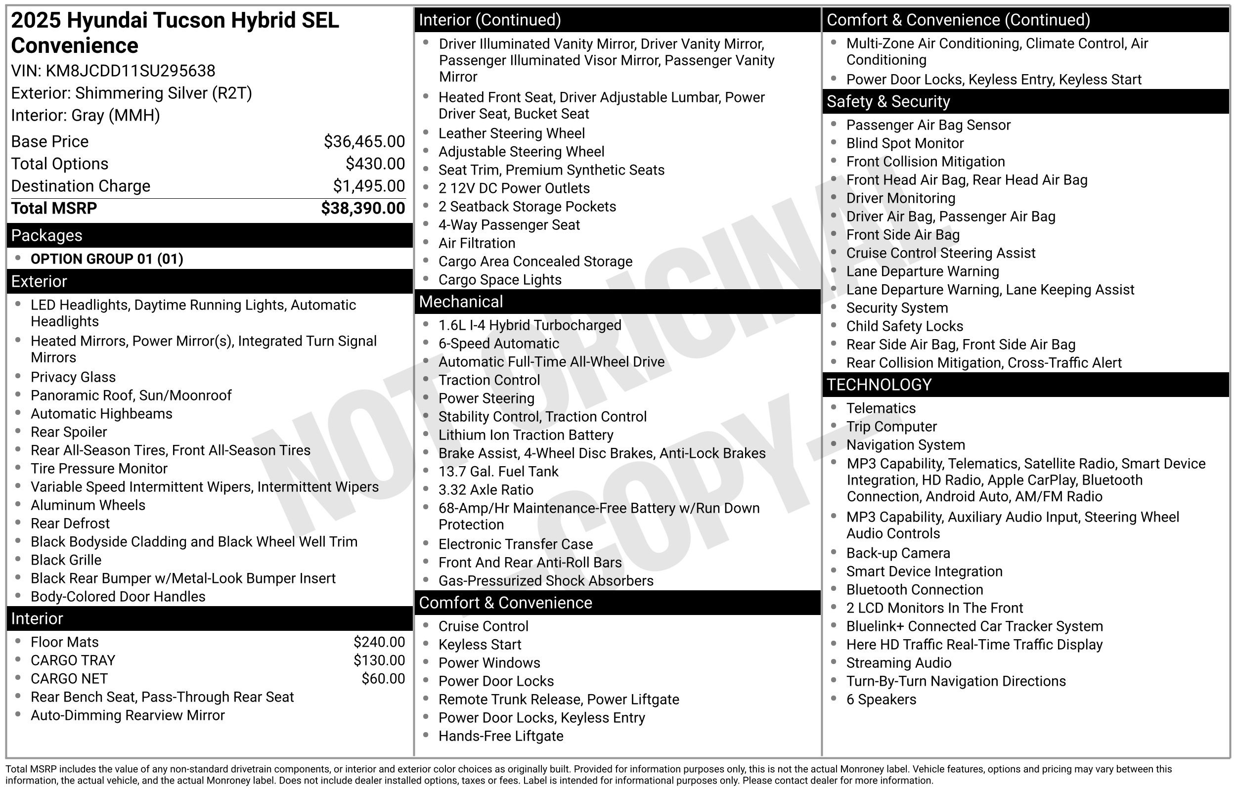 Used 2025 Hyundai Tucson SEL AWD/4WD image 4