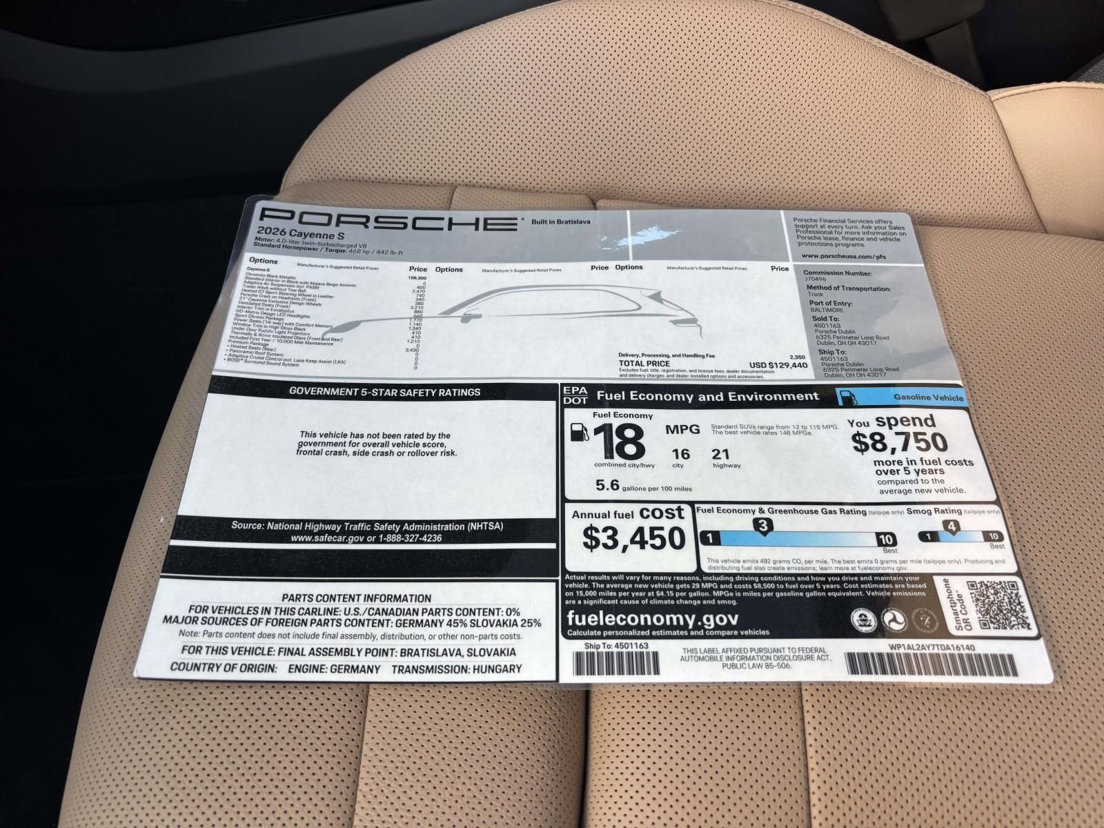 New 2026 Porsche Cayenne S AWD/4WD image 41