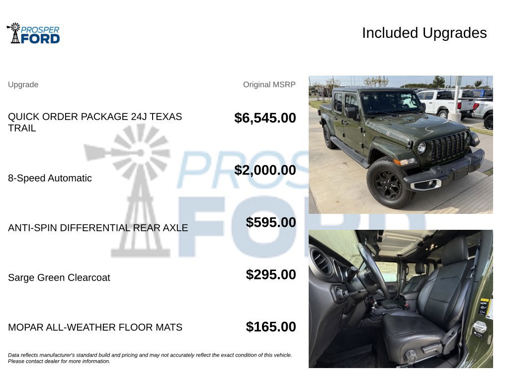 Used 2021 Jeep Gladiator Sport AWD/4WD image 3