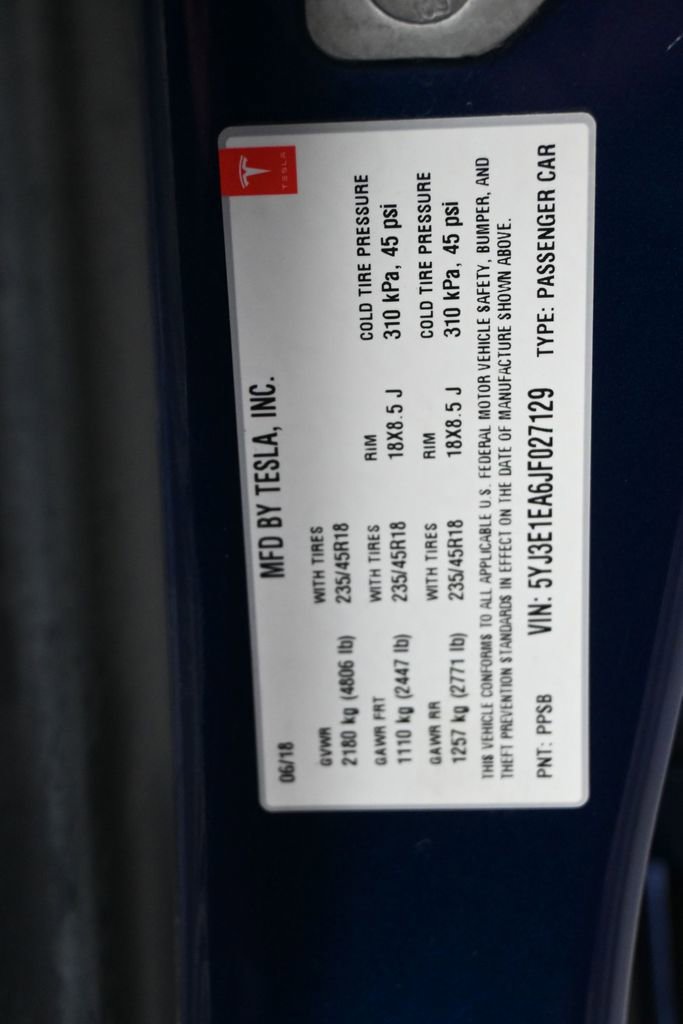 Used 2018 Tesla Model 3 Long Range image 8