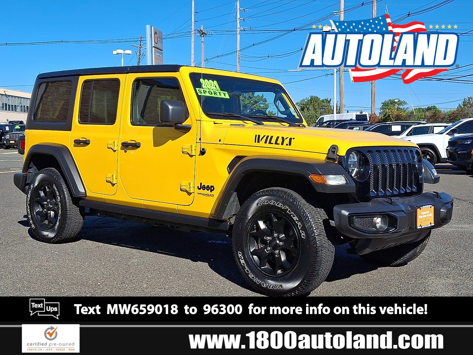 Used 2021 Jeep Wrangler Unlimited Willys