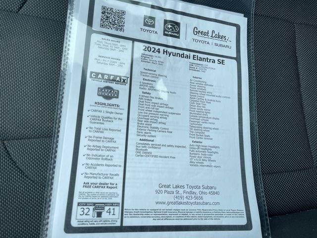 Used 2024 Hyundai Elantra SE FWD image 27
