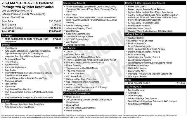 Used 2024 MAZDA CX-5 AWD 2.5 S image 4