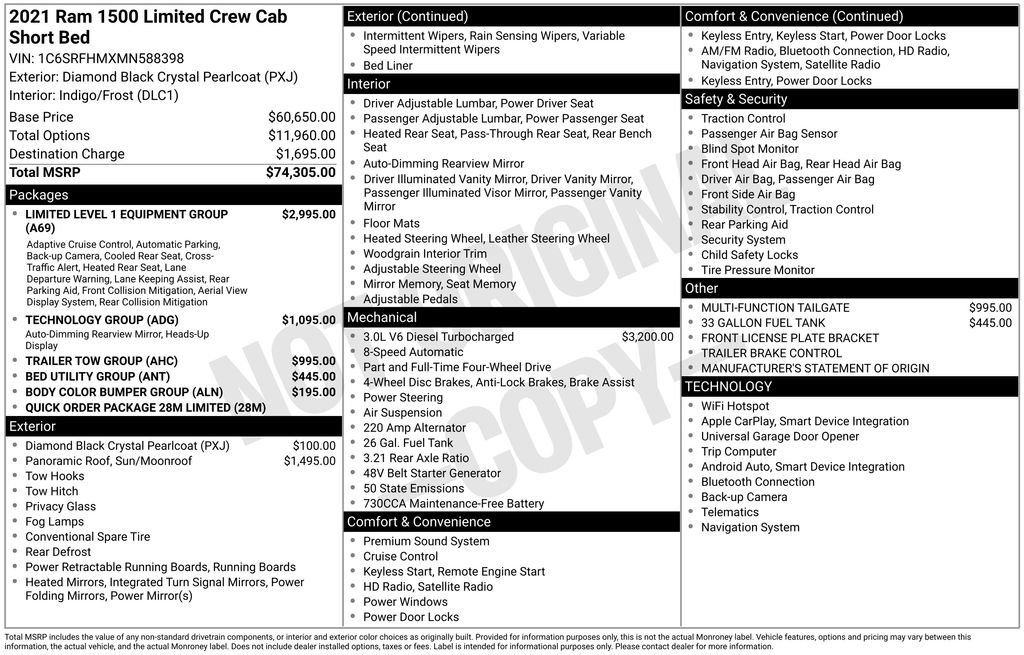 Used 2021 RAM 1500 Limited image 5