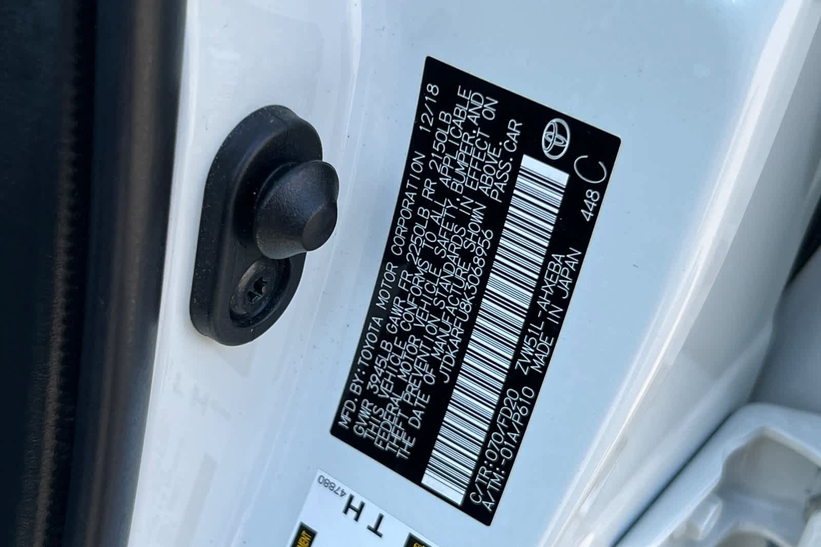 Certified 2019 Toyota Prius LE w/ Carpet Mat Package FWD image 32