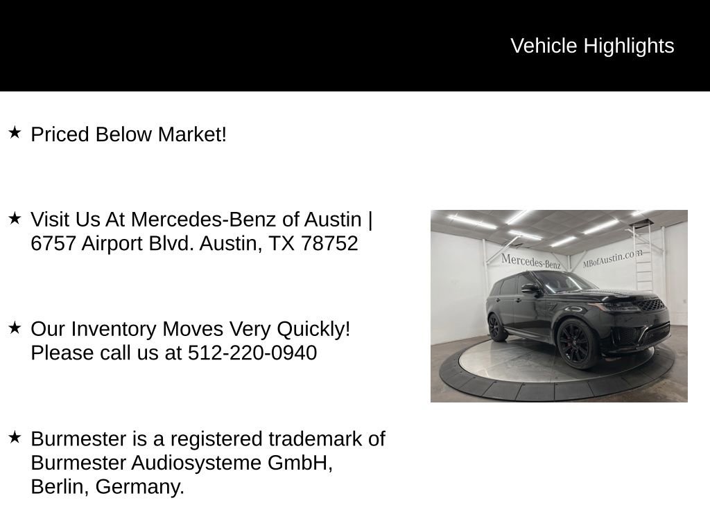 Used 2020 Land Rover Range Rover Sport HST image 6