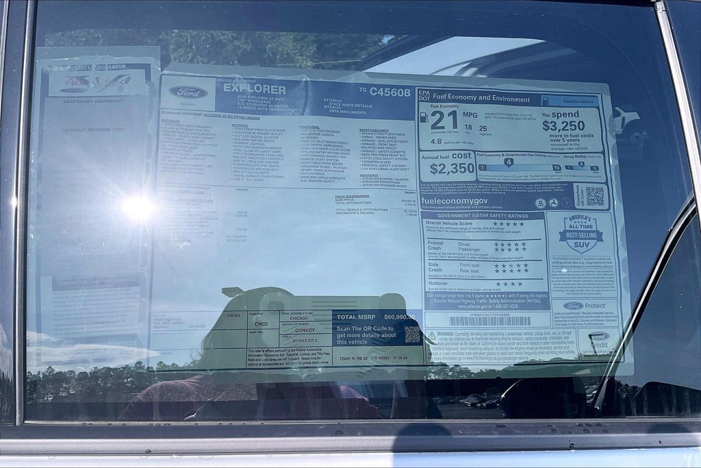 New 2026 Ford Explorer ST w/ Sun And Sound Package RWD image 14