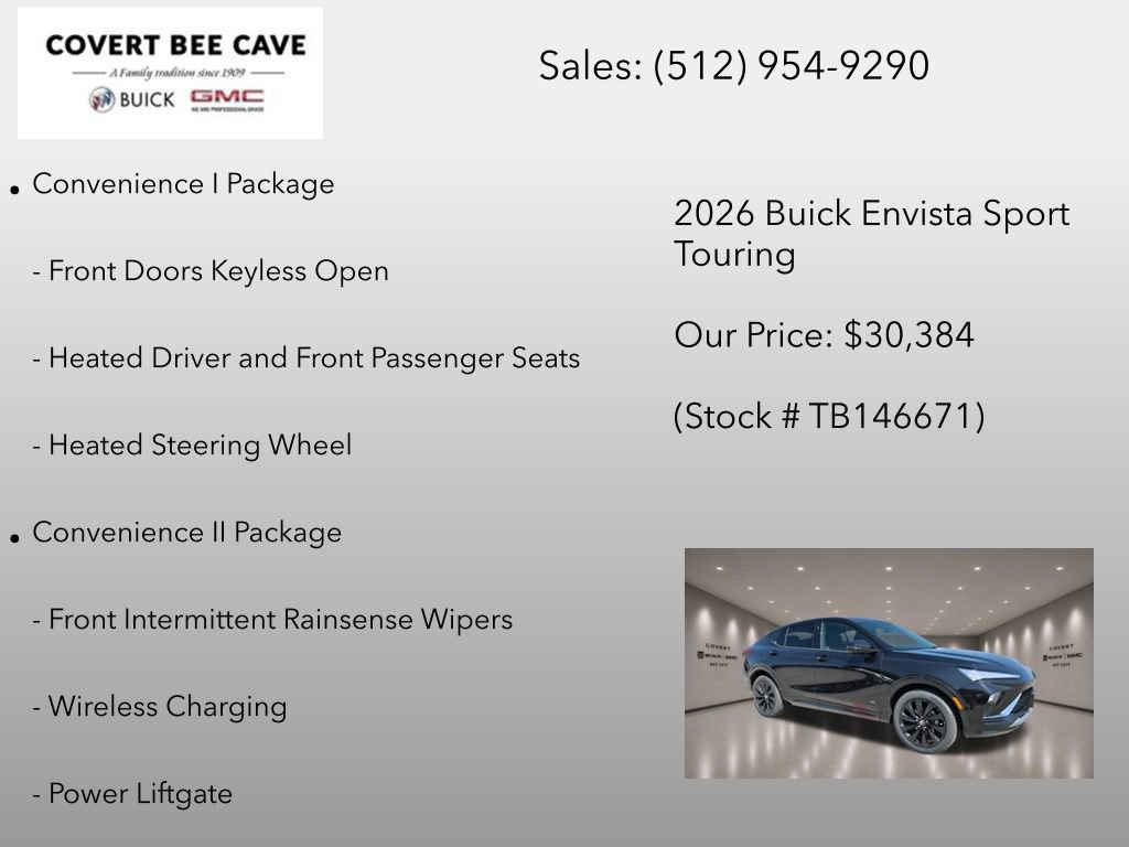New 2026 Buick Envista Sport Touring w/ Convenience I Package FWD image 12