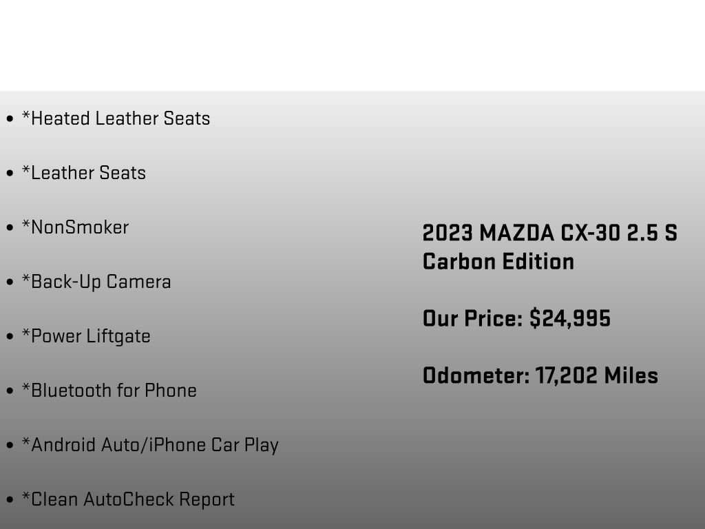 Used 2023 MAZDA CX-30 AWD 2.5 S w/ Preferred Package image 6