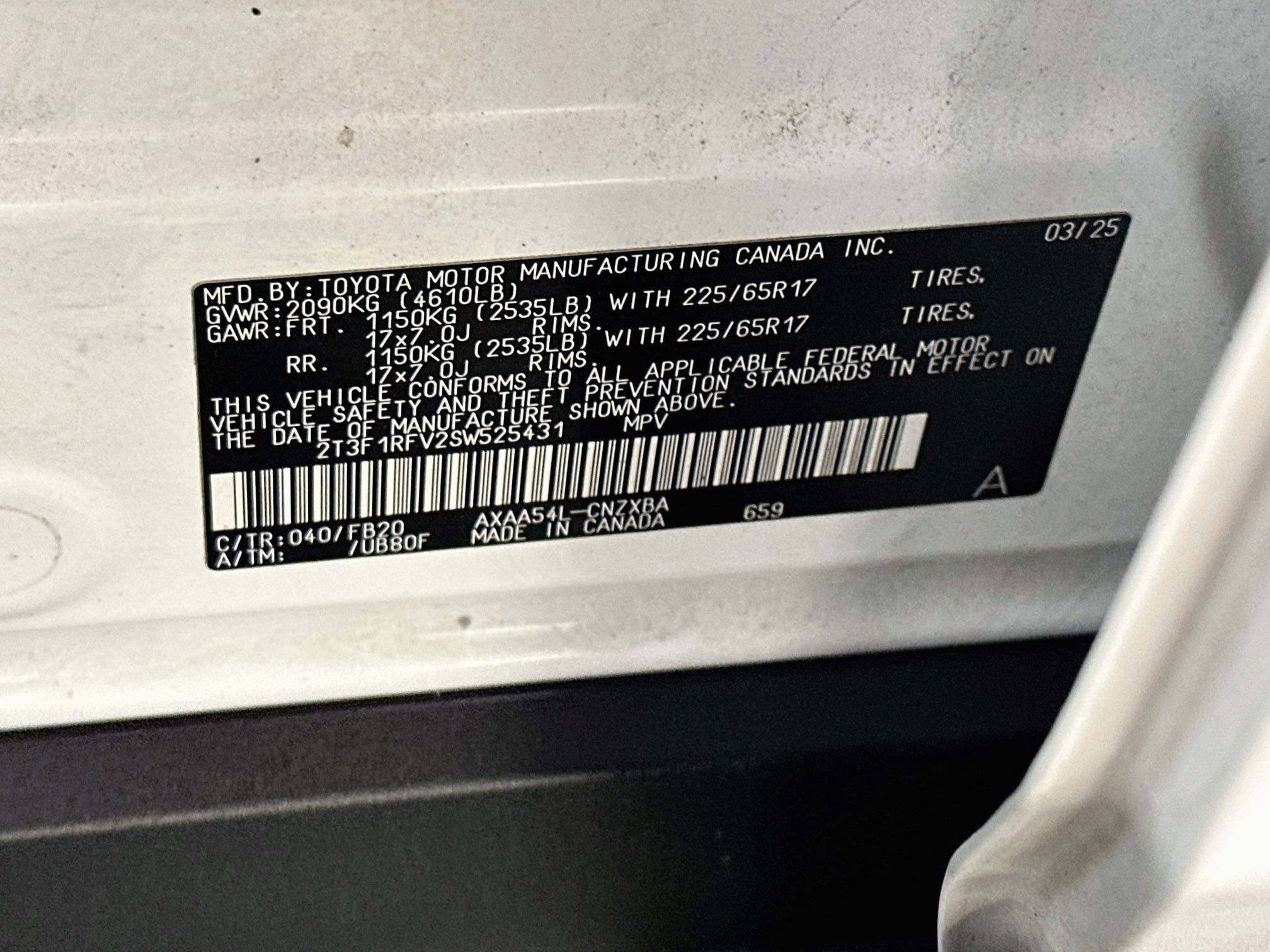 Used 2025 Toyota RAV4 LE AWD/4WD image 12
